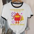 Please Be Patient With Me I'm From The 1900s Gen X Robot Premium Unisex Cotton Ringer T-Shirt