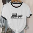 Please Be Patient I'm From The 1900s Oxen And Wagon Unisex Cotton Ringer T-Shirt Please Be Patient I'm From The 1900s Oxen And Wagon Unisex Cotton Ringer T-Shirt