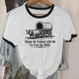 Please Be Patient With Me I'm From The 1900s Oxen And Wagon Unisex Cotton Ringer T-Shirt