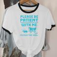 Please Be Patient With Me I'm From The 1900s Pixel Wagon Unisex Cotton Ringer T-Shirt