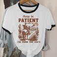 Please Be Patient With Me I'm From The 1900s Quote Unisex Cotton Ringer T-Shirt