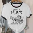 Please Be Patient I'm From The 1900s Raccoon Lover Premium Unisex Cotton Ringer T-Shirt