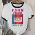 Please Be Patient I'm From The 1900s Retro Cassette Tape Unisex Cotton Ringer T-Shirt