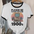 Please Be Patient I'm From The 1900s Retro Computer Geek Unisex Cotton Ringer T-Shirt