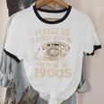Please Be Patient With Me I'm From The 1900s Retro Humor Premium Tri-Blend Unisex Cotton Ringer T-Shirt