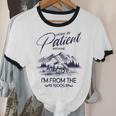 Please Be Patient With Me I'm From The 1900s Rustic Western Unisex Cotton Ringer T-Shirt
