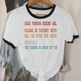 Please Be Patient With Me I'm From The 1900s Sarcastic Premium Unisex Cotton Ringer T-Shirt