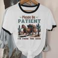 Please Be Patient I'm From The 1900s Stagecoach Western Vint Unisex Cotton Ringer T-Shirt Please Be Patient I'm From The 1900s Stagecoach Western Vint Unisex Cotton Ringer T-Shirt