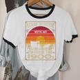 Please Be Patient I'm From The 1900s Sunset Vintage Wagon Premium Unisex Cotton Ringer T-Shirt