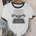Please Be Patient With Me I'm From The 1900s Typewriter Premium Tri-Blend Unisex Cotton Ringer T-Shirt