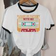 Please Be Patient With Me I'm From The 1900s Vintage Dad Premium Unisex Cotton Ringer T-Shirt