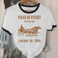 Please Be Patient With Me I'm From The 1900s Vintage Horses Unisex Cotton Ringer T-Shirt