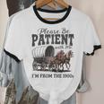 Please Be Patient With Me I'm From The 1900s Vintage Raglan Baseball Tee Unisex Cotton Ringer T-Shirt