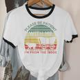 Please Be Patient With Me I'm From The 1900s Vintage Sunset Unisex Cotton Ringer T-Shirt