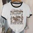 Please Be Patient With Me I'm From The 1900s Vintage Western Unisex Cotton Ringer T-Shirt