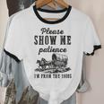Please Show Me Patience I'm From The 1900s Vintage Horse Unisex Cotton Ringer T-Shirt Please Show Me Patience I'm From The 1900s Vintage Horse Unisex Cotton Ringer T-Shirt