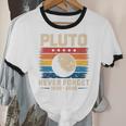 Pluto Never Forget Space Nostalgia Astronomy Humor Unisex Cotton Ringer T-Shirt Pluto Never Forget Space Nostalgia Astronomy Humor Unisex Cotton Ringer T-Shirt