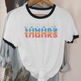 Polite Introvert Thanks But No Thanks Retro Graphic Unisex Cotton Ringer T-Shirt