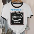 Powered By Introvert Inside Embrace Your Quiet Strength Unisex Cotton Ringer T-Shirt