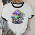 Psychedelic Alien Mushroom Nostalgia Groovy Vibe Hippie Unisex Cotton Ringer T-Shirt Psychedelic Alien Mushroom Nostalgia Groovy Vibe Hippie Unisex Cotton Ringer T-Shirt