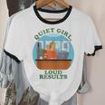 Quiet Girl Loud Results Introvert Office Staff Secretary Unisex Cotton Ringer T-Shirt Quiet Girl Loud Results Introvert Office Staff Secretary Unisex Cotton Ringer T-Shirt
