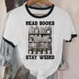 Read Books Stay Weird Book Lover Joke Introvert Reading Premium Unisex Cotton Ringer T-Shirt