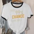 There's A 99 Chance I Don't Care Introvert Humor Unisex Cotton Ringer T-Shirt