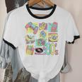 Retro 80s Nostalgia 1980s Throwback Party Costume Unisex Cotton Ringer T-Shirt