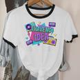 Retro 80s Style 90s Pop Fashion Nostalgia Eighties Music Unisex Cotton Ringer T-Shirt