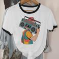 Retro 90s Boombox Nostalgia Party For Music Lovers Men Women Unisex Cotton Ringer T-Shirt