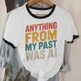 Retro AI Nostalgia Quote Distressed Vintage Unisex Cotton Ringer T-Shirt