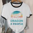 Retro Bearded Dragon Introvert For Lizard Lovers Unisex Cotton Ringer T-Shirt