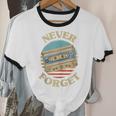 Retro Cassette Never Forget Nostalgia Vintage Unisex Cotton Ringer T-Shirt