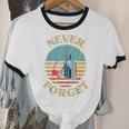 Retro Cassette Player Never Forget Nostalgia Vintage Unisex Cotton Ringer T-Shirt