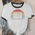 Retro Cassette Tape 80s 90s Nostalgia Unisex Cotton Ringer T-Shirt