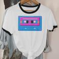 Retro Cassette Tape Tee 90s Nostalgia Aesthetic Unisex Cotton Ringer T-Shirt