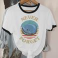 Retro CD Player Never Forget Nostalgia Vintage Unisex Cotton Ringer T-Shirt