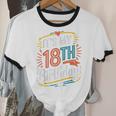 Retro It's My 18th Birthday Boho Nostalgia Women Kids Unisex Cotton Ringer T-Shirt