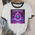 Retro Nostalgia Vaporwave- Error 404 Unisex Cotton Ringer T-Shirt