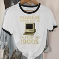 Retro Please Be Patient With Me I'm From The 1900s Computer Unisex Cotton Ringer T-Shirt