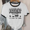 Retro Please Be Patient With Me I'm From The 1900s Premium Unisex Cotton Ringer T-Shirt
