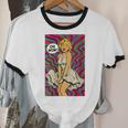 Retro Pop Art Vintage Style Blonde Psychedelic 50s Nostalgia Unisex Cotton Ringer T-Shirt Retro Pop Art Vintage Style Blonde Psychedelic 50s Nostalgia Unisex Cotton Ringer T-Shirt