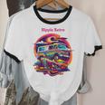 Retro Graphic Print With a Touch Of Nostalgia Unisex Cotton Ringer T-Shirt