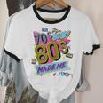 Retro Vintage 70's Baby 80's Made Me Nostalgia Classic Unisex Cotton Ringer T-Shirt