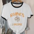I Like Rhinos And Maybe 3 People Introvert Animal Unisex Cotton Ringer T-Shirt I Like Rhinos And Maybe 3 People Introvert Animal Unisex Cotton Ringer T-Shirt