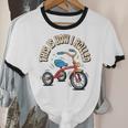 This How I Rolled Retro Tricycle 80s 90s Kid Nostalgia Premium Tri-Blend Unisex Cotton Ringer T-Shirt