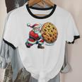 Santa Holding Cookie Xmas Baker Introvert Christmas Unisex Cotton Ringer T-Shirt Santa Holding Cookie Xmas Baker Introvert Christmas Unisex Cotton Ringer T-Shirt