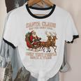 Santa Has The Right Idea Introvert Christmas Unisex Cotton Ringer T-Shirt Santa Has The Right Idea Introvert Christmas Unisex Cotton Ringer T-Shirt