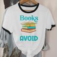 Sarcastic Books Anti Social Introvert Book Conversation Unisex Cotton Ringer T-Shirt Sarcastic Books Anti Social Introvert Book Conversation Unisex Cotton Ringer T-Shirt