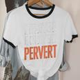Sarcastic Introvert Extrover Pervert Unisex Cotton Ringer T-Shirt